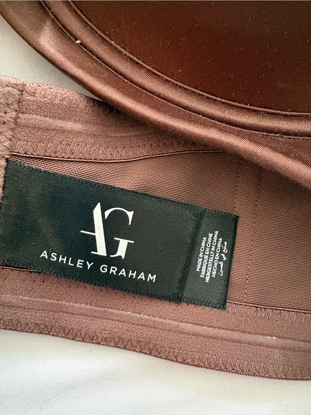 NWOT Ashley Graham x Addition Elle Convertible Strapless Bra Mocha 44G - Picture 3 of 8